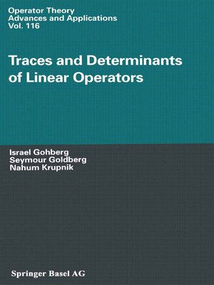 cover image of Traces and Determinants of Linear Operators